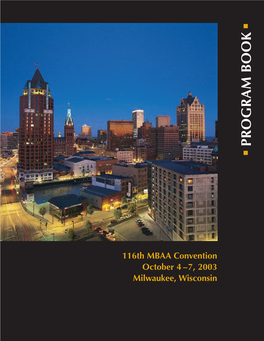 Mbaa Program Book