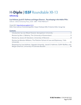 H-Diplo/ISSF Roundtable XII-13