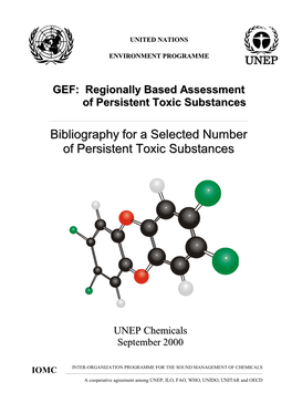 Bibliography for a Selected Number of Persistent Toxic Substances