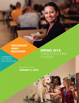 Spring 2018 Catalog & Course Schedule