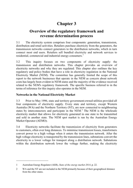 Overview of the Regulatory Framework and Revenue Determination Process