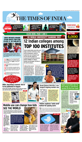 Top 100 Institutes