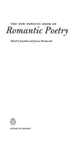 Romantic Poetry