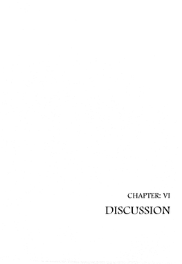 Discussion Chapter: Vi Discussion