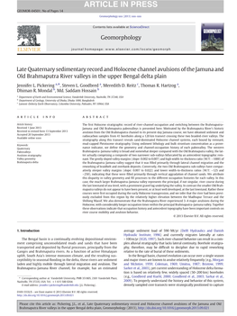 Late Quaternary Sedimentary Record and Holocene Channel Avulsions of the Jamuna and Old Brahmaputra River Valleys in the Upper Bengal Delta Plain