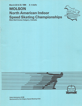 Speed Skating Championships Vi^Aliratit Max Bell Arena Calgary, Canada