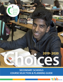 Secondary Schools Course Selection & Planning Guide