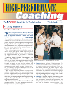 HIGH-PERFORMANCE Coachingcoaching