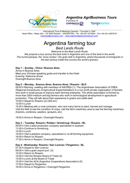 Argentina / Chile Wine Tour