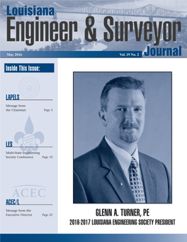 Louisiana Engineer and Surveyor Journal: May 2016