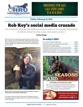Rob Key?S Social Media Crusade