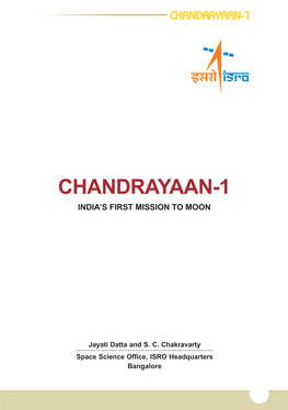 Chandrayaan-1 India’S First Mission to Moon