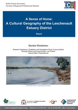 A Cultural Geography of the Leschenault Estuary District