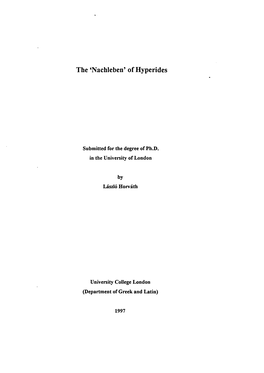 Of Hyperides