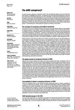 The AIDS Conspiracy? Page 1 of 2