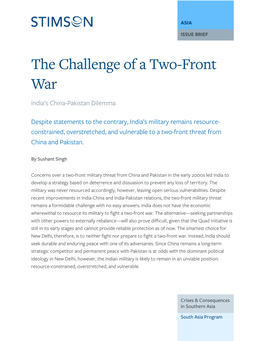 The Challenge of a Two-Front War