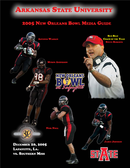 2005 ASU Game Notes Vs. N.O. Bowl.Qxp