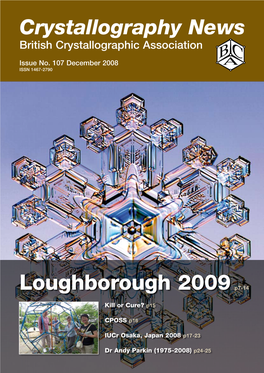 Crystallography News British Crystallographic Association