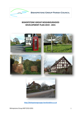 Bishopstone Group Neighbourhood Development Plan 2019 - 2031