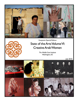 The State of the Arts in the Middle East, Volume VI