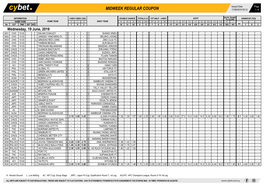 Midweek Regular Coupon 17/06/2019 09:12 1 / 4