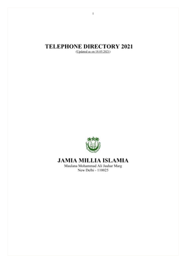 JMI Telephone Directory 2021