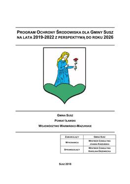 Program Ochrony Środowiska Dla Gminy Susz Na Lata 2019-2022 Z Perspektywą Do Roku 2026