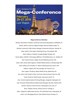 Mega-Conference Attendees