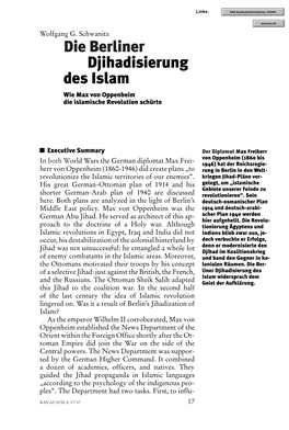 Die Berliner Djihadisierung Des Islam. Wie Max Von Oppenheim Die