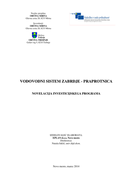 Vodovodni Sistem Zabrdje - Praprotnica