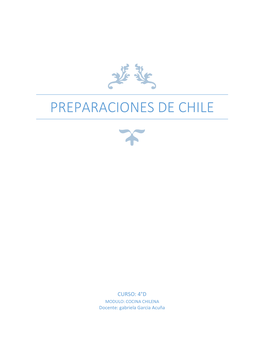 Preparaciones De Chile