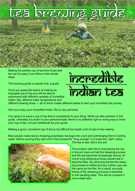 Tea Brewing Guide