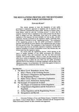 Regulatizing Process and the Boundaries of New Public Governance