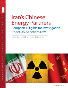 Iran's Chinese Energy Partners