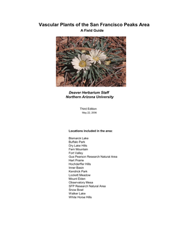Vascular Plants of the San Francisco Peaks Area a Field Guide