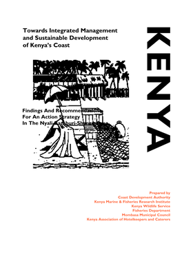 Towards Integrated Management and Sustainable Development of Kenya’S Coast