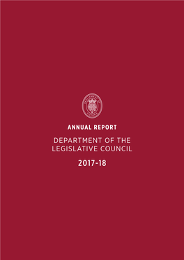 Legislative Council 2017‑18
