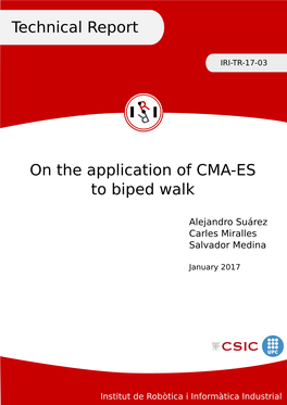 On the Application of CMA-ES to Biped Walk