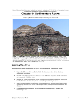 Chapter 9. Sedimentary Rocks