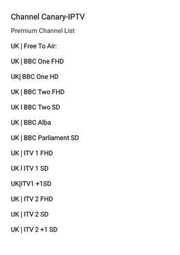 Channel Canary-IPTV