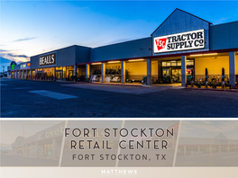 Fort Stockton Retail Center