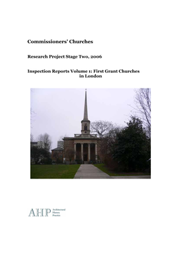 Commissioners's Churches 1