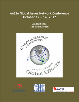 AASSA Global Issues Network Conference October 12 ~ 14, 2012