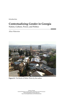 Contextualizing Gender in Georgia: Nation, Culture, Power and Politics