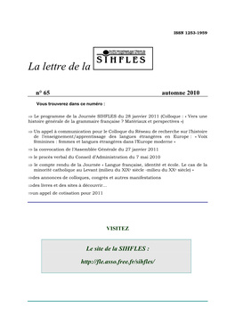 La Lettre De La