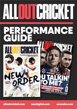 Alloutcricket.Com Aocdigital.Com Aocsubs.Com PERFORMANCE GUIDE