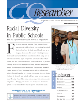 CQR Racial Diversity in Public Schools