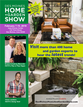 Visit More Than 400 Home and Garden Experts to Hear the Latest Trends!