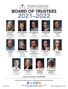Board of Trustees 2021–2022