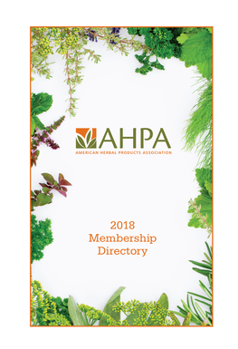 2018 Membership Directory